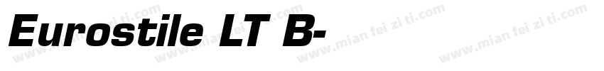 Eurostile LT B字体转换